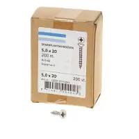 Hoenderdaal Spaanplaatschroef 5x20mm Platkop Pozidrive - RVS - 200 stuks