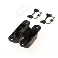 Luxesierbeslag Argenta 3D verstelbaar, onzichtbaar scharnier, invisible small, mat zwart ral 9005