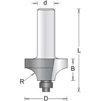 Hikoki 8 Mm Afrondfrees Met Onderlager 25.4X49X6.3 - 754104