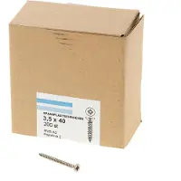 Hoenderdaal Spaanplaatschroef Rvs-A2 Pk PZ2 3.5X40 | 200 stuks - 0203.30.17601