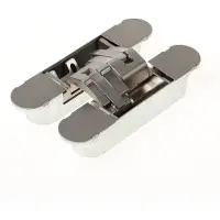 Bouwsales Onzichtbaar scharnier, 3D, type Hide 160-120, afmeting 160x32mm, inox look, brandwerend 120 minuten