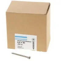 Hoenderdaal Spaanplaatschroef Rvs-A2 Pk PZ2 4.0X50 | 200 stuks - 0203.30.25901