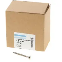 Hoenderdaal Spaanplaatschroef Rvs-A2 Pk PZ2 4.5X50 | 200 stuks - 0203.30.33901