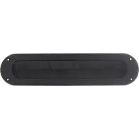 Intersteel Tochtwering ovaal rvs/mat zwart