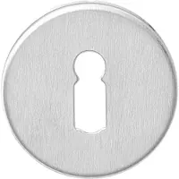 Intersteel | Rozet met sleutelgat | Rond | Plat | Verdekt | RVS Geborsteld