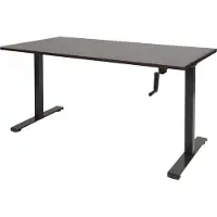 Schaffenburg Dextro Slinger Zit-sta-bureau Rechthoekig Eiken T-Voet 1.800 (B) x 800 (D) x 705 (H) mm Melamine