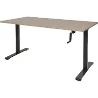 Schaffenburg Dextro Slinger Zit-sta-bureau Rechthoekig Kersen T-Voet 1.200 (B) x 800 (D) x 705 (H) mm Melamine