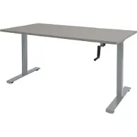 Schaffenburg Dextro Slinger Zit-sta-bureau Rechthoekig T-Voet 1.800 (B) x 800 (D) x 705 (H) mm Melamine
