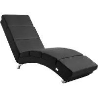 Casaria Lounger Londen Antraciet Geweven Stof
