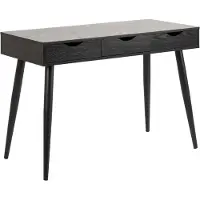 Actona Neptun Modern Bureau Minimalistisch Design 110x50 Ash Black 3 Laden