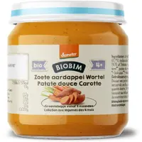 Biobim 6x Groentehapje 4+ mnd Zoete Aardappel & Wortel 125 gr