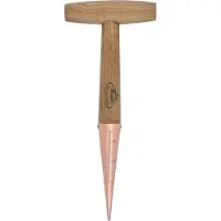 Esschert Design pootstok 27,6 cm hout/staal naturel/koper