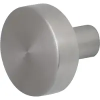 GPF bouwbeslag GPF Vlakke knop 52x16mm RVS geborsteld tbv VH-schilden vast incl. wisselstift