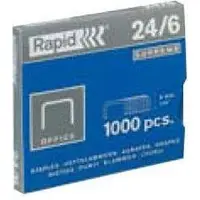 Rapid Standaard Nietjes, 24/6, Roestvrij staal (pak 1000 stuks)