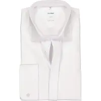 Olymp Luxor Comfort Fit Gala shirt wit, Effen