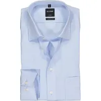 Olymp Luxor Overhemd Blue Derby | Blauw | Maat 42