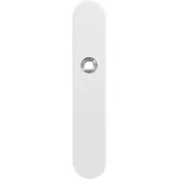 GPF bouwbeslag GPF Gatd rechts langschild afg 218x40x8,5mm PC72 wit
