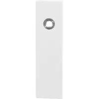 GPF bouwbeslag GPF Gatd links kortschild rechth 169x46x8,5mm blind wit