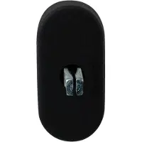 GPF bouwbeslag Draaikiepmechanisme ovaal 65x30x12 mm zwart met stift 32mm