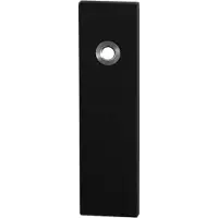 GPF bouwbeslag GPF Gatd rechts kortschild rechth 169x46x8,5mm PC55 zwart