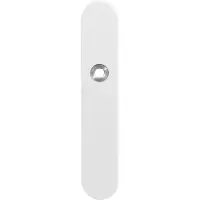 GPF bouwbeslag GPF Langschild afg enkelv 218x40x8,5mm PC72 wit