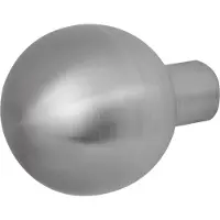 GPF bouwbeslag 9854.09 S4 - Kogel knop 50mm tbv VH-schilden vast incl. bout M10 - RVS geborsteld