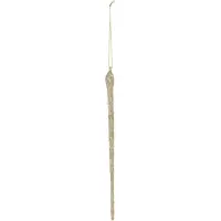 Clayre & Eef Decoratie hanger | 1*1*25 cm | Goudkleurig | Glas | |