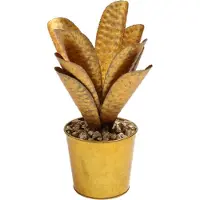 Ptmd Xavier Ronde Bloempot - 38 x 38 x 41 cm - Ijzer - Goud