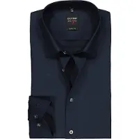 Olymp Level Five Overhemd Extra Lange Mouwen Body-Fit Navy | Blauw | Maat 42