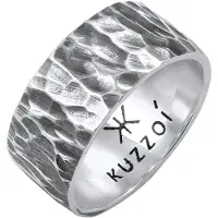 KUZZOI Ring zwart / zilver