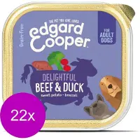 Edgard & Cooper Kuipje Beef Duck Adult - Hondenvoer - 22 x Rund Eend Bataat 150 g Graanvrij