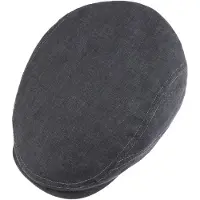 Stetson Belfast Linnen Zomer Flat Cap By Stetson denim | Maat: 63 cm