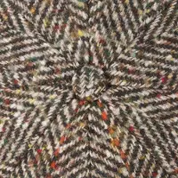 Stetson Hatteras Herringbone Flat Cap By Stetson beige | Maat: 55 cm