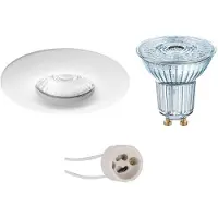 BES LED LED Spot Set - LEDVANCE Parathom PAR16 940 36D - Pragmi Luno Pro - Waterdicht IP65 - GU10 Fitting - Dimbaar - Inbouw
