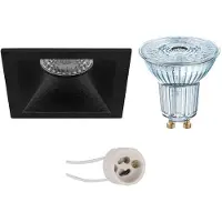 BES LED LED Spot Set - LEDVANCE Parathom PAR16 940 36D - Pragmi Pollon Pro - GU10 Fitting - Dimbaar - Inbouw Vierkant - Mat