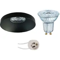 BES LED LED Spot Set - OSRAM Parathom PAR16 940 36D - Pragmi Vrito Pro - GU10 Fitting - Dimbaar - Inbouw Rond - Mat Zwart - 3.7W