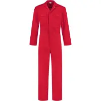 Coppens Overall volwassenen rood - Polyester - Carnavalskleding heren | Maat 50 |