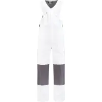 Bestex Bodybroek katoen-polyester wit 58 / Wit-Grijs