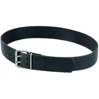 FHB Carsten Leren riem, dubbele doorn Zwart maat 90 cm uniseks