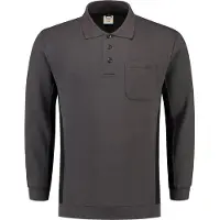 Tricorp 302001 Polosweater Donkergrijs-Zwart maat L heren