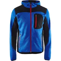Blakläder Gebreid vest met softshell 49302117 | Korenblauw/Zwart | Maat L - 7330509446355