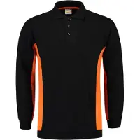 Tricorp 302001 Polosweater Zwart-Oranje maat M heren