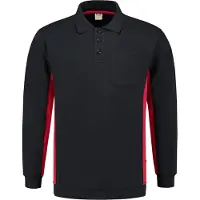 Tricorp 302001 Polosweater Marineblauw-Rood maat L heren