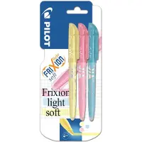 Pilot Frixion Light Soft, blister van 3 stuks in geassorteerde kleuren
