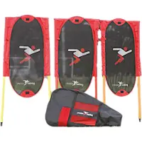 Precision Gratis kick voetbalset + palen (x3) | Maat TU