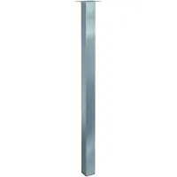 Doeco Maatwerk Tafelpoot op maat tot hoogte 1100 mm. Kokerprofiel 60x60mm kleur Rvs