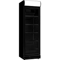 CombiSteel Drankenkoeling - 382L - Zwart - +4°C/+10°C - Statisch + Ventilator - Scharnier Rechts - 595x650x2000mm - Horeca Koelkast