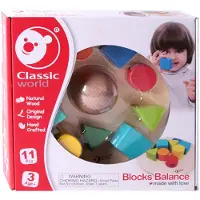 Classic World Een balanceerspeeltje, blokken en een Classic World-standaard
