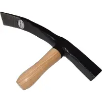 De Wit Straathamer met houten steel