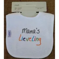 Funnies Witte slab met "Mama's lieveling"